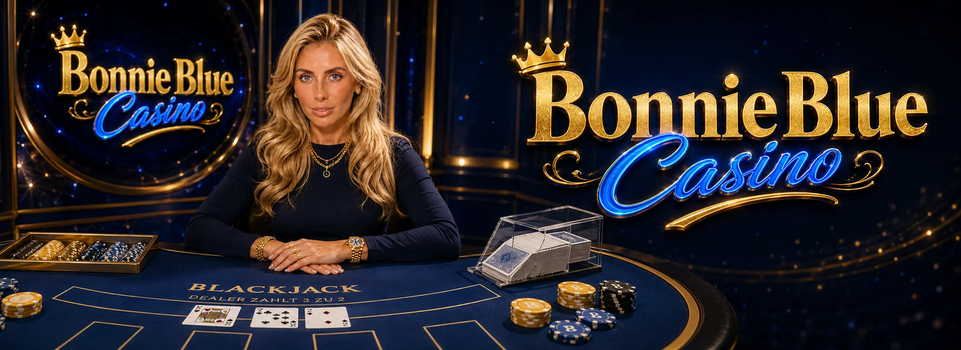 Live-Casino mit Bonnie Blues Blackjack-Tisch